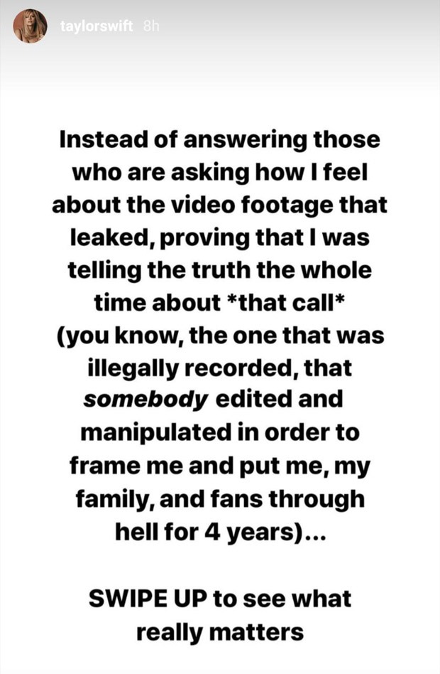 Kim Kardarshian defends Kanye West and calls Taylor Swift a liar after phone call leaked online about 'Famous' song