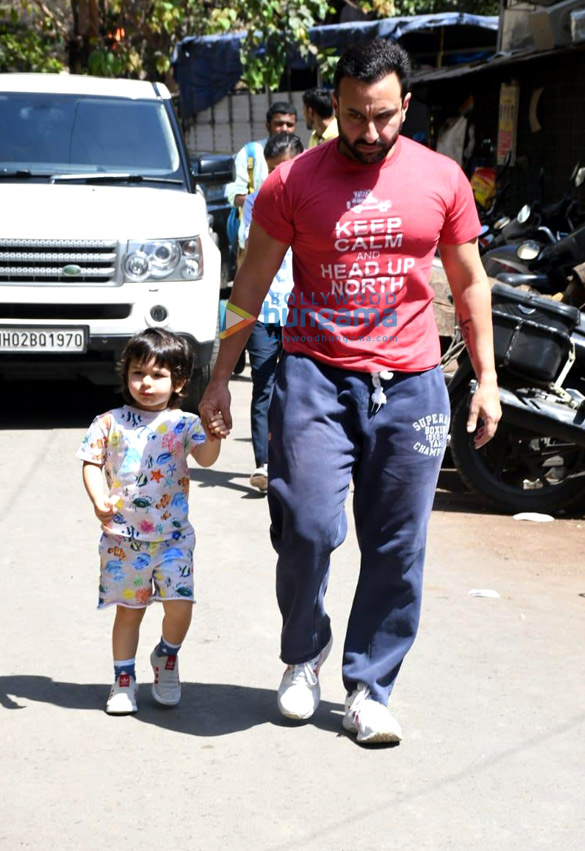 Photos: Saif Ali Khan and Taimur Ali Khan snapped at a dance class Photos: Saif Ali Khan and Taimur Ali Khan snapped at a dance class