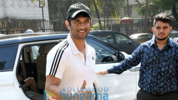 Photos: Sushant Singh Rajput and Rhea Chakraborty spotted at the gym