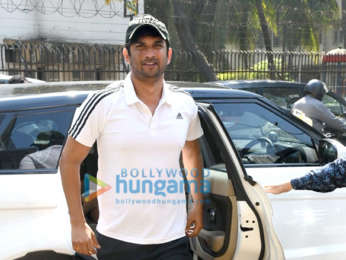 Photos: Sushant Singh Rajput and Rhea Chakraborty spotted at the gym