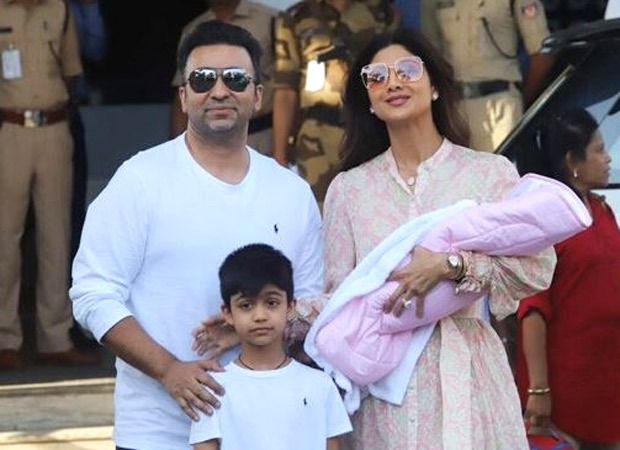 FIRST PIC: Shilpa Shetty and Raj Kundra get clicked with their daughter Samisha for the first time 