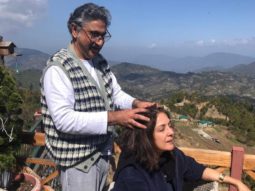 Happily quarantined, Neena Gupta enjoys a head massage from husband Vivek Mehra