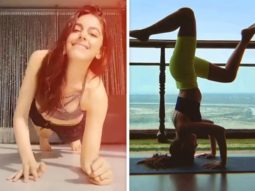 Alaya F aces her fitness game with inversion and plank challenges