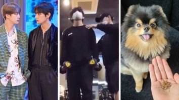 BTS member V indulges in some workout and spends time with his doggo Yeontan, Jin enjoys playing games