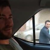 Chris Hemsworth shares a video of persistant fans chasing him on motorbikes to get autograph