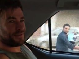 Chris Hemsworth shares a video of persistent fans chasing him on motorbikes to get autograph