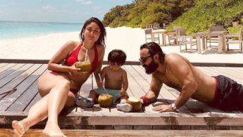Kareena Kapoor Khan shares a throwback picture with Saif Ali Khan and Taimur Ali Khan as the trio chills on a beach