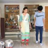 Madhuri Dixit teaches Kathak to her son Arin Nene, watch video