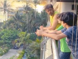 Hrithik Roshan enjoys the sunset with sons Hrehaan and Hridhaan
