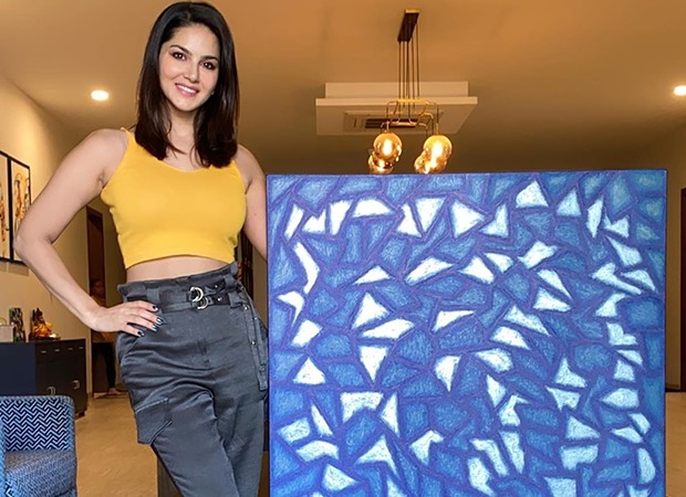 Sunny Leone presents to us her 'lockdown art' made over 40 days