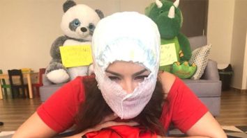 When Sunny Leone turned a diaper into an emergency face mask!