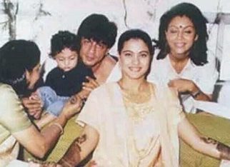 Shah Rukh Khan, Gauri Khan and son Aryan Khan attend Kajol’s Mehandi ceremony in this priceless throwback