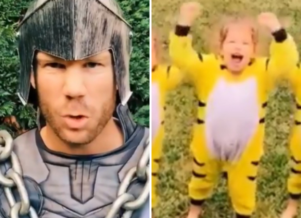 Australian cricketer David Warner recreates Prabhas’ famous Baahubali dialogue with his daughter 