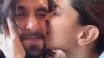 Deepika Padukone gives a sweet kiss to Ranveer Singh, says ‘world’s most squishable face’