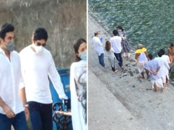 Ranbir Kapoor, Neetu Kapoor, Alia Bhatt bid adieu to Rishi Kapoor as they immerse his ashes