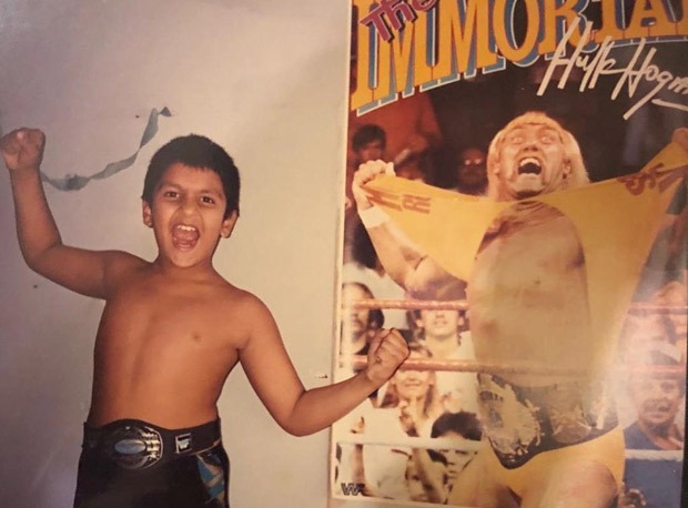 Ranveer Singh shares throwback photo of himself fanboying over WWE star Hulk Hogan Ranveer Singh shares throwback photo of himself fanboying over WWE star Hulk Hogan