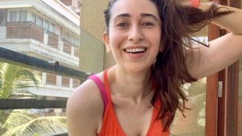 Karisma Kapoor chills in the balcony post workout, goes ‘say squeeze’