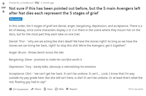 Marvel fan reveals how original five Avengers dealt with Black Widows's death in Endgame Marvel fan reveals how original five Avengers dealt with Black Widows's death in Endgame