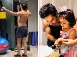 Varun Dhawan burns calories at the gym after binge eating cake during his niece’s birthday