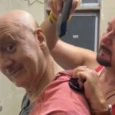 Watch: Anupam Kher gets the ‘quickest haircut’ from brother Raju Kher