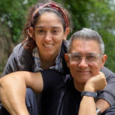 Watch: Aamir Khan interrupts daughter Ira Khan’s live workout session with his Dhoom 3 trainer David Poznic 