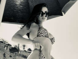 Amy Jackson sizzles in animal print bikini on a sunny day