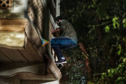 on the sets of the movie AndhaDhun