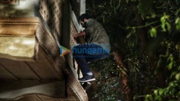 on the sets of the movie AndhaDhun