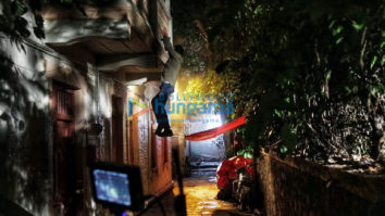 on the sets of the movie AndhaDhun