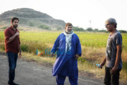 on the sets of the movie AndhaDhun