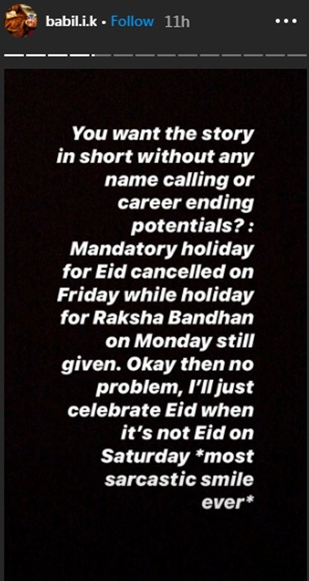 Irrfan Khan's son Babil Khan says he has lost friends in a heartbreaking post about religious discrimination