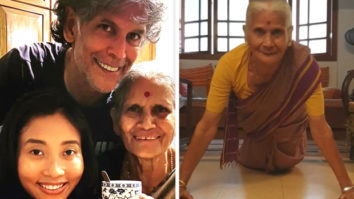 Milind Soman shares video of 81-year-old mother doing push ups; netizens call her a ‘rockstar’