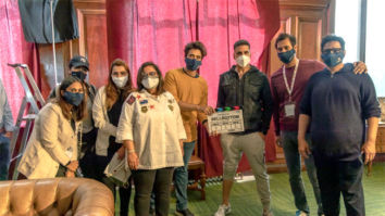Akshay Kumar along with Jackky and Puja Bhagnani give the mahurat clap for Bellbottom
