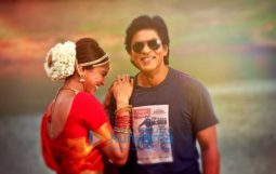 on the sets of the movie Chennai Express