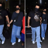 Deepika Padukone and Ranveer Singh match airport looks as they return from Bangalore 