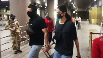 Ranveer Singh and Deepika Padukone spotted at the airport