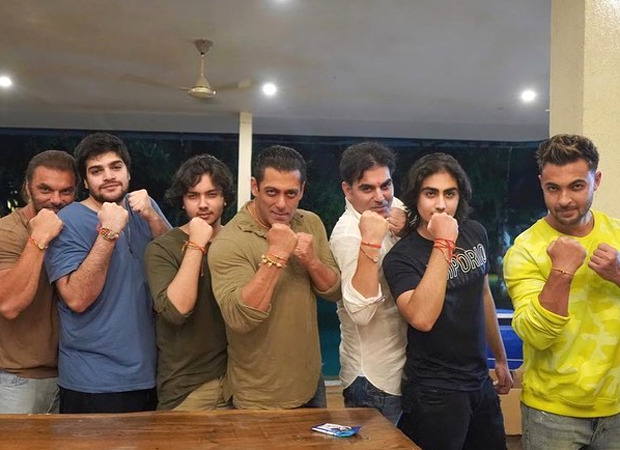 Salman Khan celebrates Raksha Bandhan; flaunts his rakhi with Arbaaz, Sohail, Aayush Sharma and more