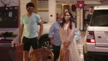 Sara Ali Khan and Ibrahim Ali Khan spotted at Saif Ali Khan’s house