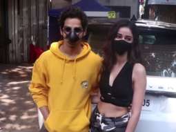 Ananya Panday and Ishaan Khatter spotted during the shoot of Khaali Peeli