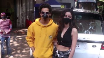 Ananya Panday and Ishaan Khatter spotted during the shoot of Khaali Peeli