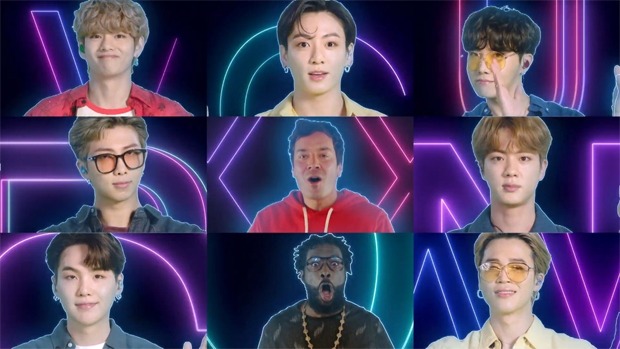 BTS Week begins with vibrant A Cappella version of 'Dynamite' featuring Jimmy Fallon and The Roots on The Tonight Show 