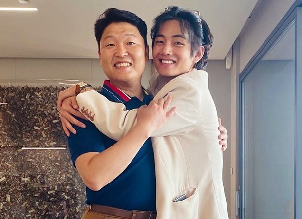 BTS member V meets PSY and we are obsessed with this memorable reunion BTS member V meets PSY and we are obsessed with this memorable reunion