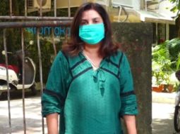 Farah Khan spotted at Kromakay salon in Juhu