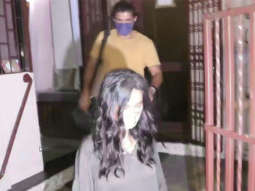 Farhan Akhtar and Shibani Dandekar spotted at dubbing studio in Bandra