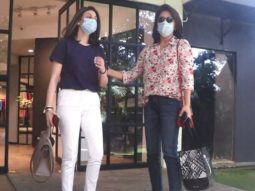 Neetu Kapoor snapped with daughter Ridhima Kapoor in Bandra