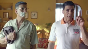 Akshay Kumar plays a double role in his latest ad which was shot before he left for UK 