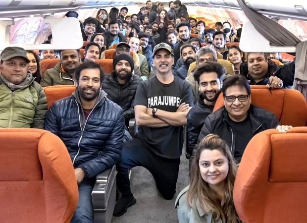 Akshay Kumar starrer Bell Bottom’s team is all smiles as they return to Mumbai