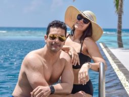 Angad Bedi and Neha Dhupia put on their best swimsuits and smiles as they go vacationing in Maldives