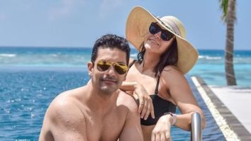 Angad Bedi and Neha Dhupia put on their best swimsuits and smiles as they go vacationing in Maldives