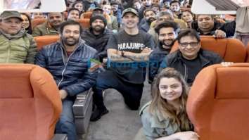 On the sets of the movie Bellbottom